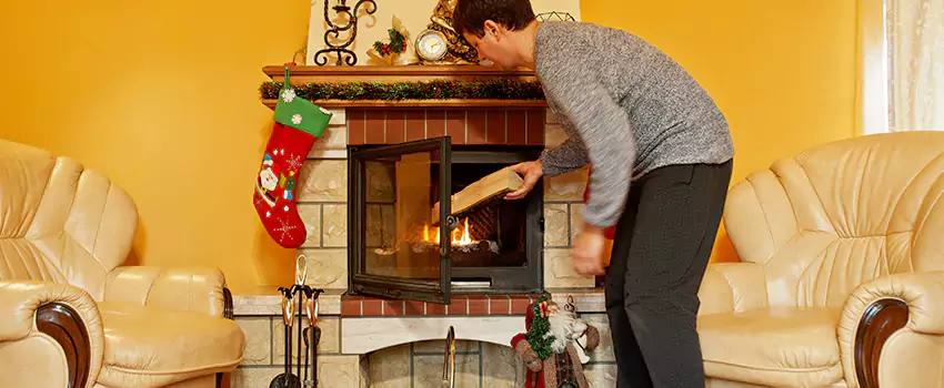 Rusted Metal Fireplace Restoration in Columbia Heights, Minnesota