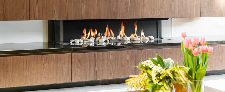 Double-height Fireplace Design Refurbishment in Columbia Heights, Minnesota